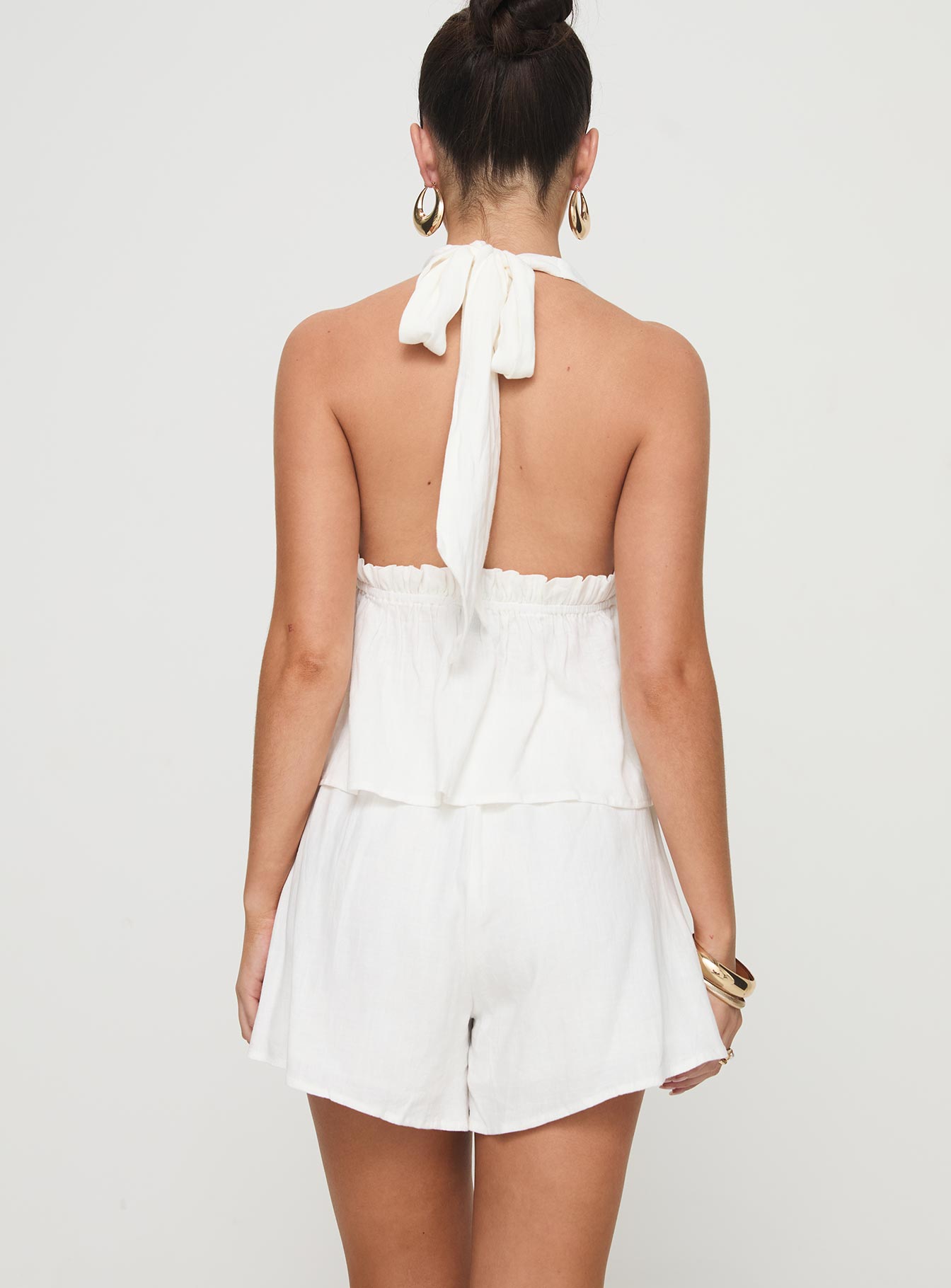 Ease Linen Blend Set White-Oh Mollys