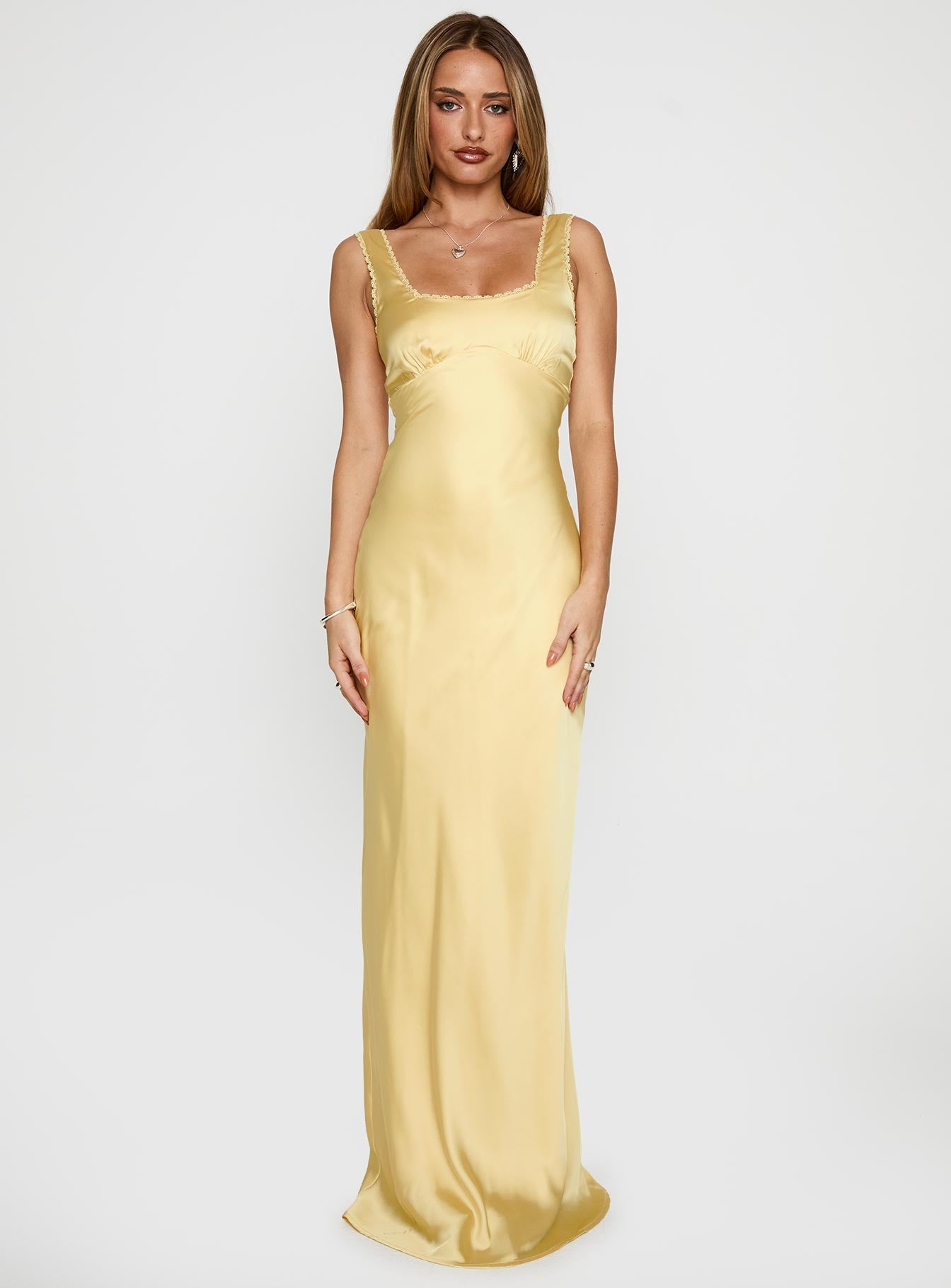 Dasha Maxi Dress Lemon-Oh Mollys