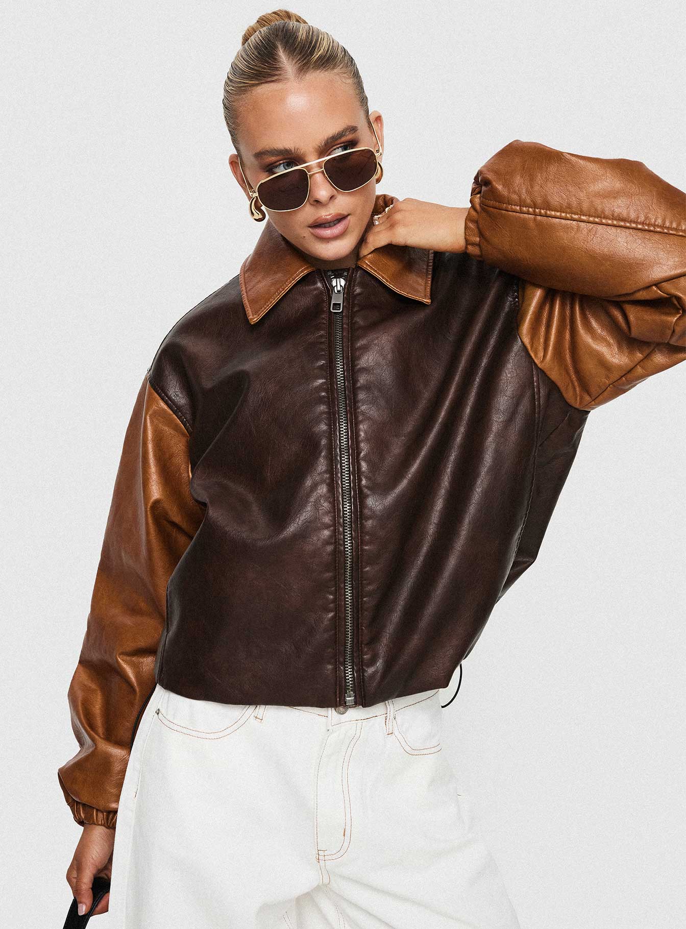 Nirvana Bomber Jacket Chocolate-Oh Mollys