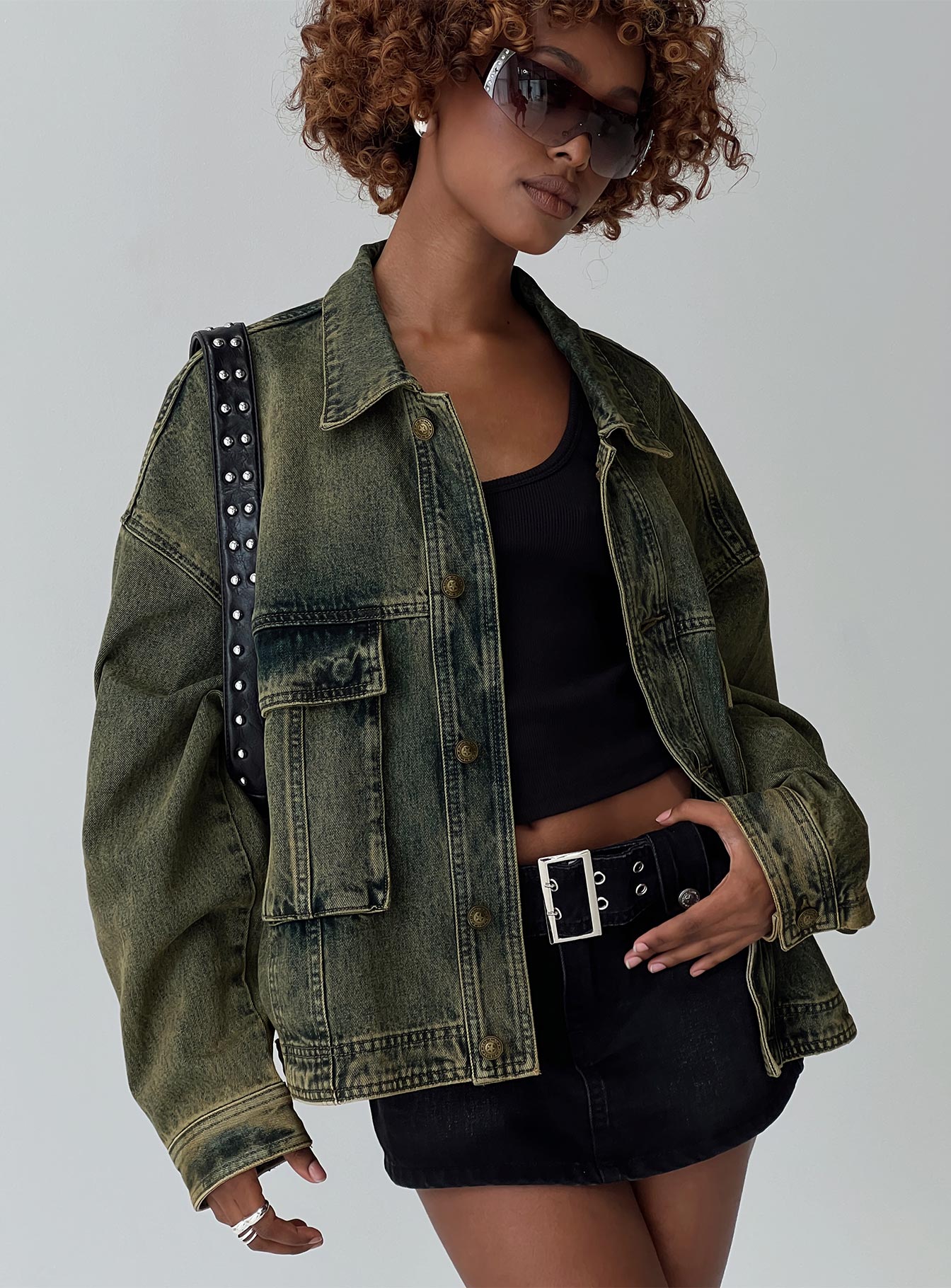 Kier Oversized Jacket Denim Antique Wash-Oh Mollys