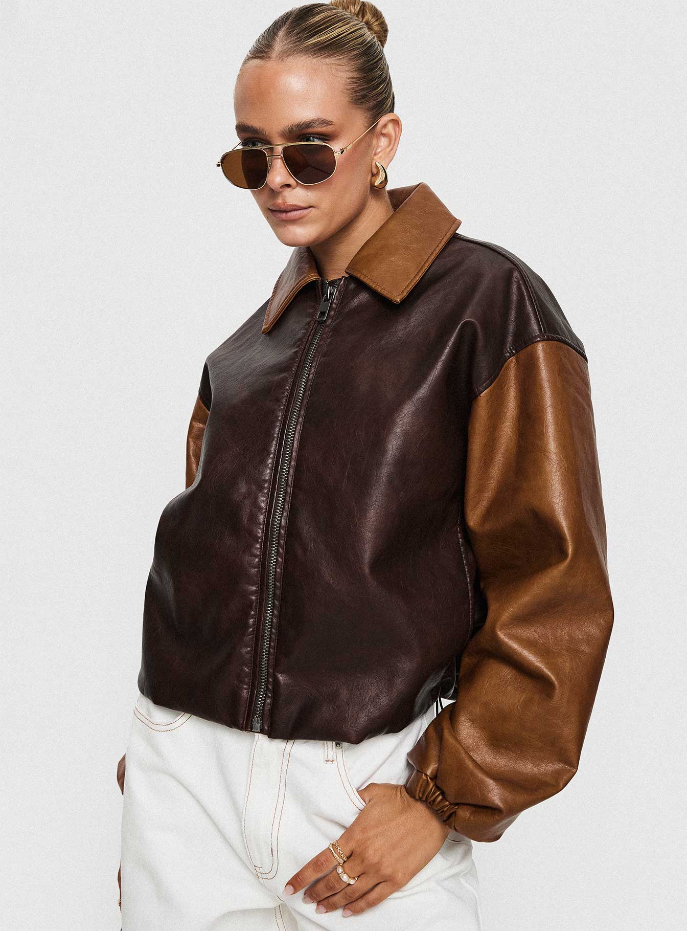 Nirvana Bomber Jacket Chocolate-Oh Mollys