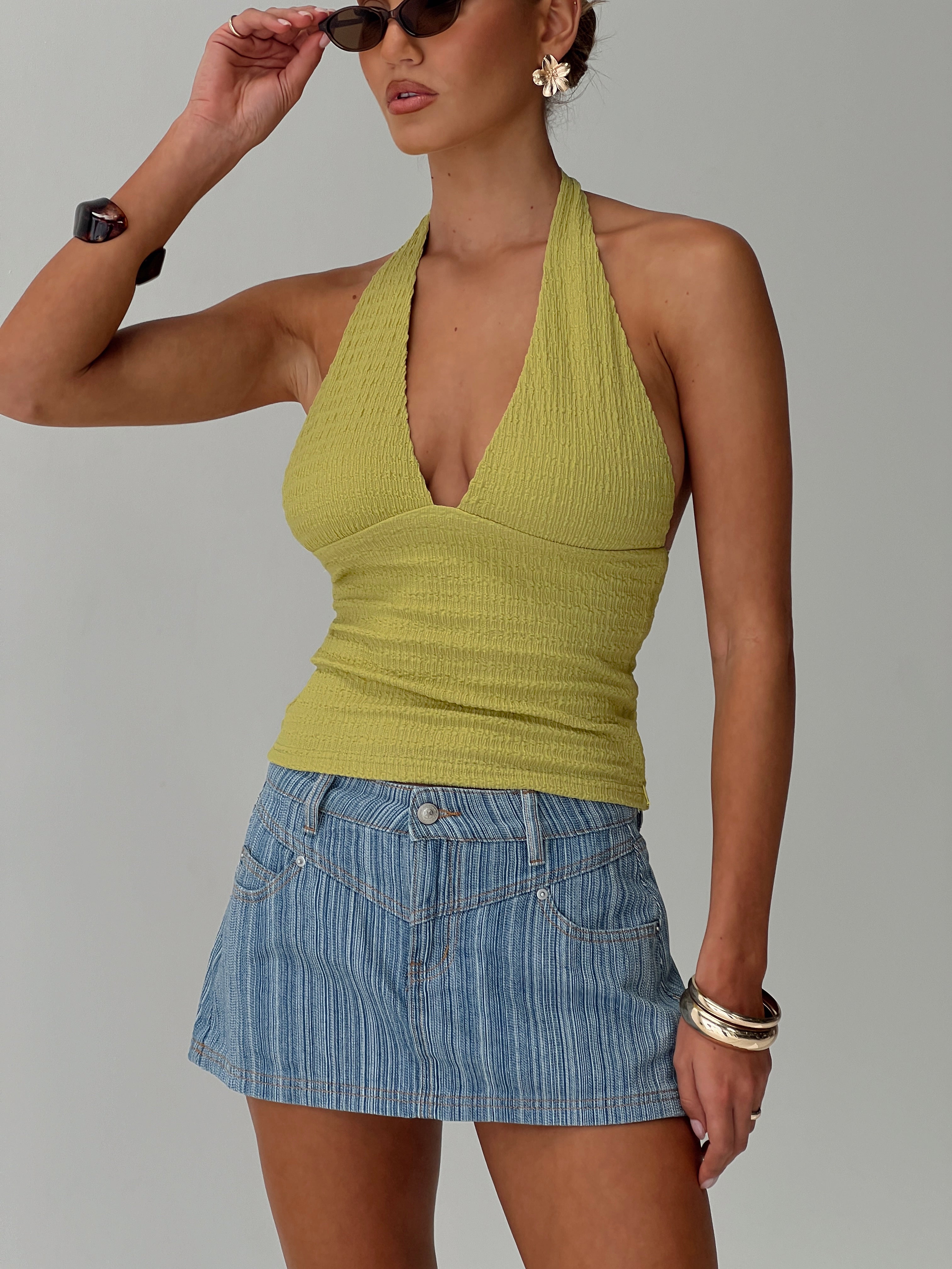 Preslie Skort Blue Stripe-Oh Mollys