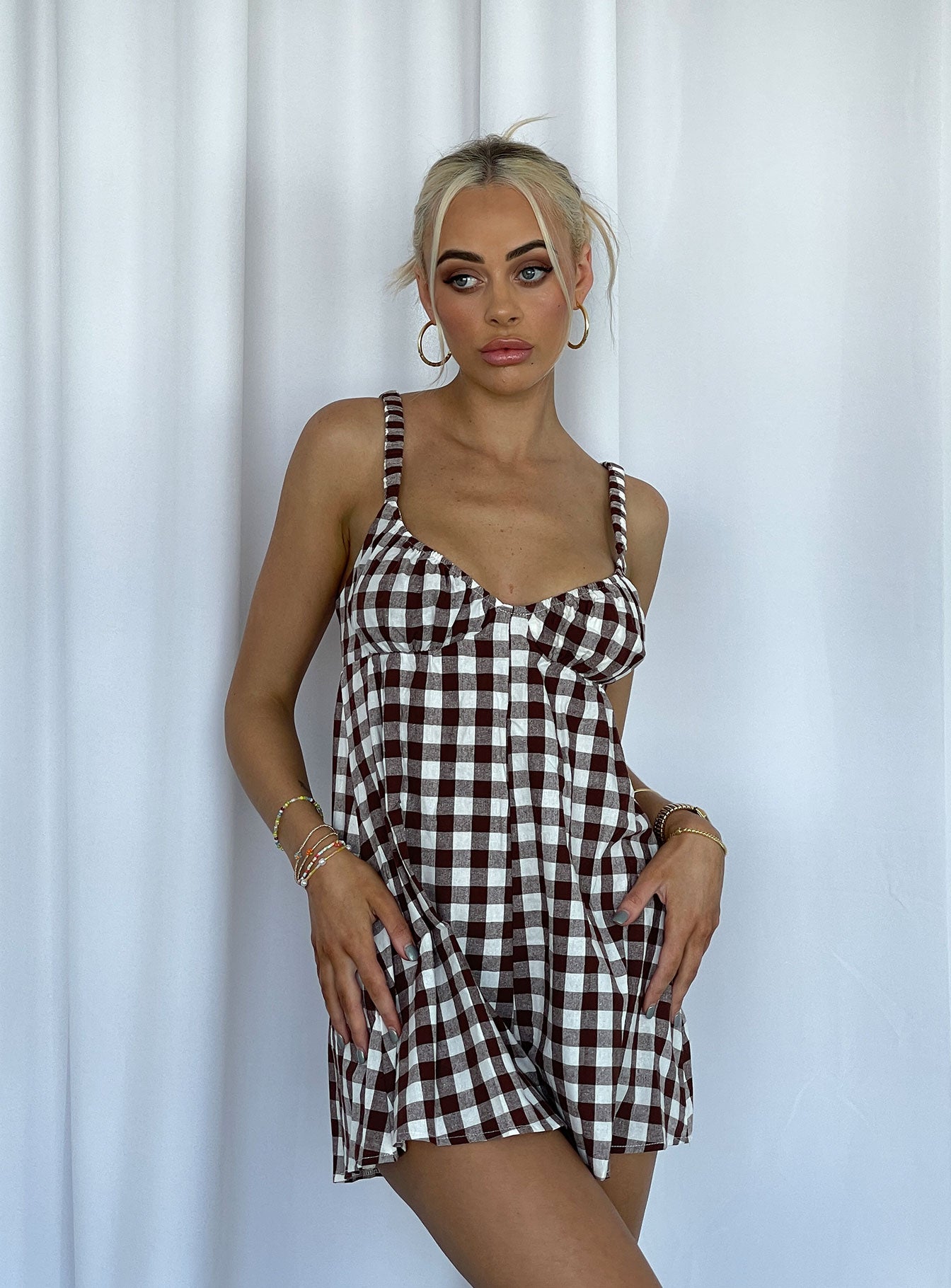 Harlie Romper Brown-Oh Mollys