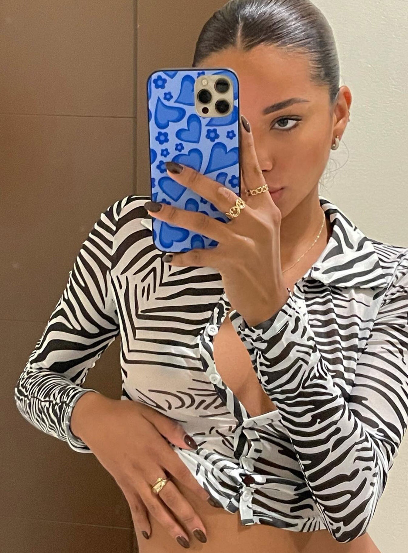 Skip A Beat iPhone Case Blue-Oh Mollys