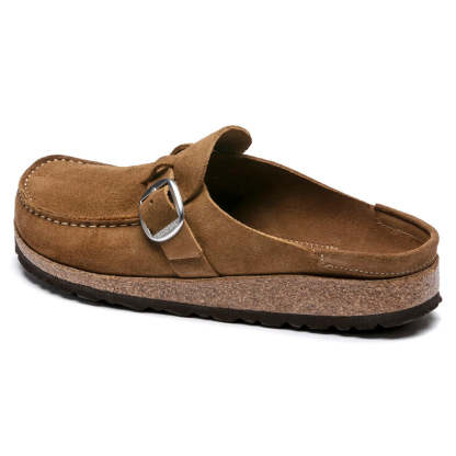 Birkenstock damskie chodaki Buckley Suede - Tea