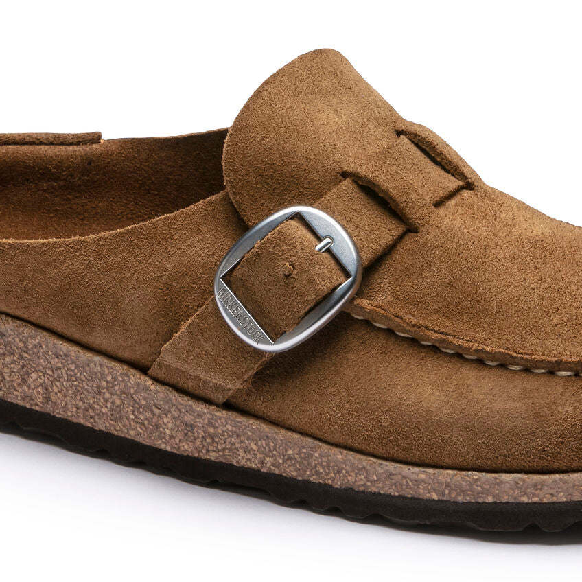 Birkenstock damskie chodaki Buckley Suede - Tea