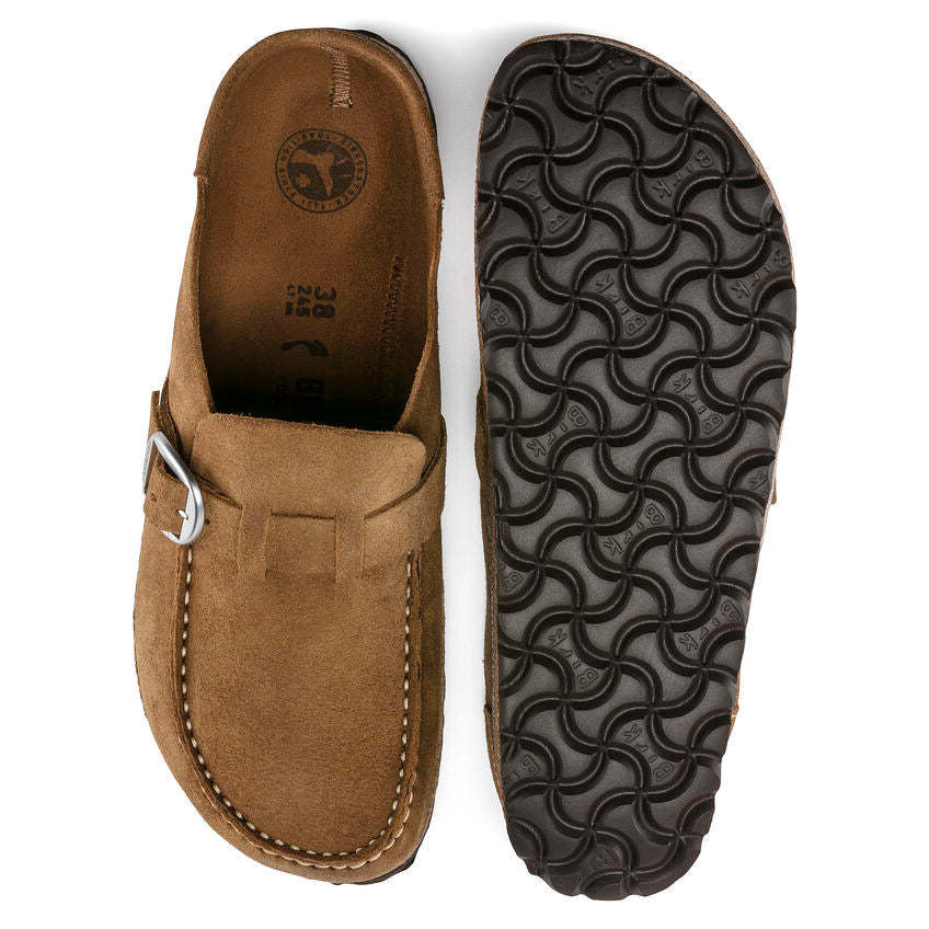 Birkenstock damskie chodaki Buckley Suede - Tea