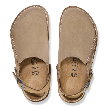 Birkenstock Lutry Premium Suede damskie - Szary Taupe