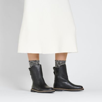 Birkenstock damskie buty Uppsala Shearling - czarne