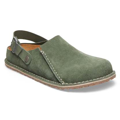 Birkenstock Lutry Premium Suede Clog dla mężczyzn - tymianek