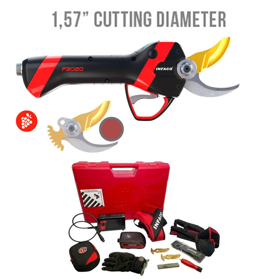 [-75% zniżki] INFACO F3020 Profesjonalne nożyce do przycinania zasilan