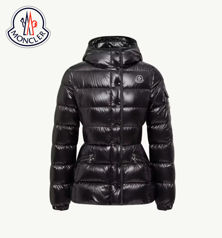 Kurze Daunenjacke Barante mit Kapuze