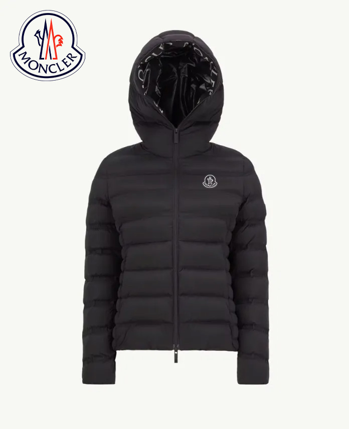 Kurze Daunenjacke Alete mit Kapuze