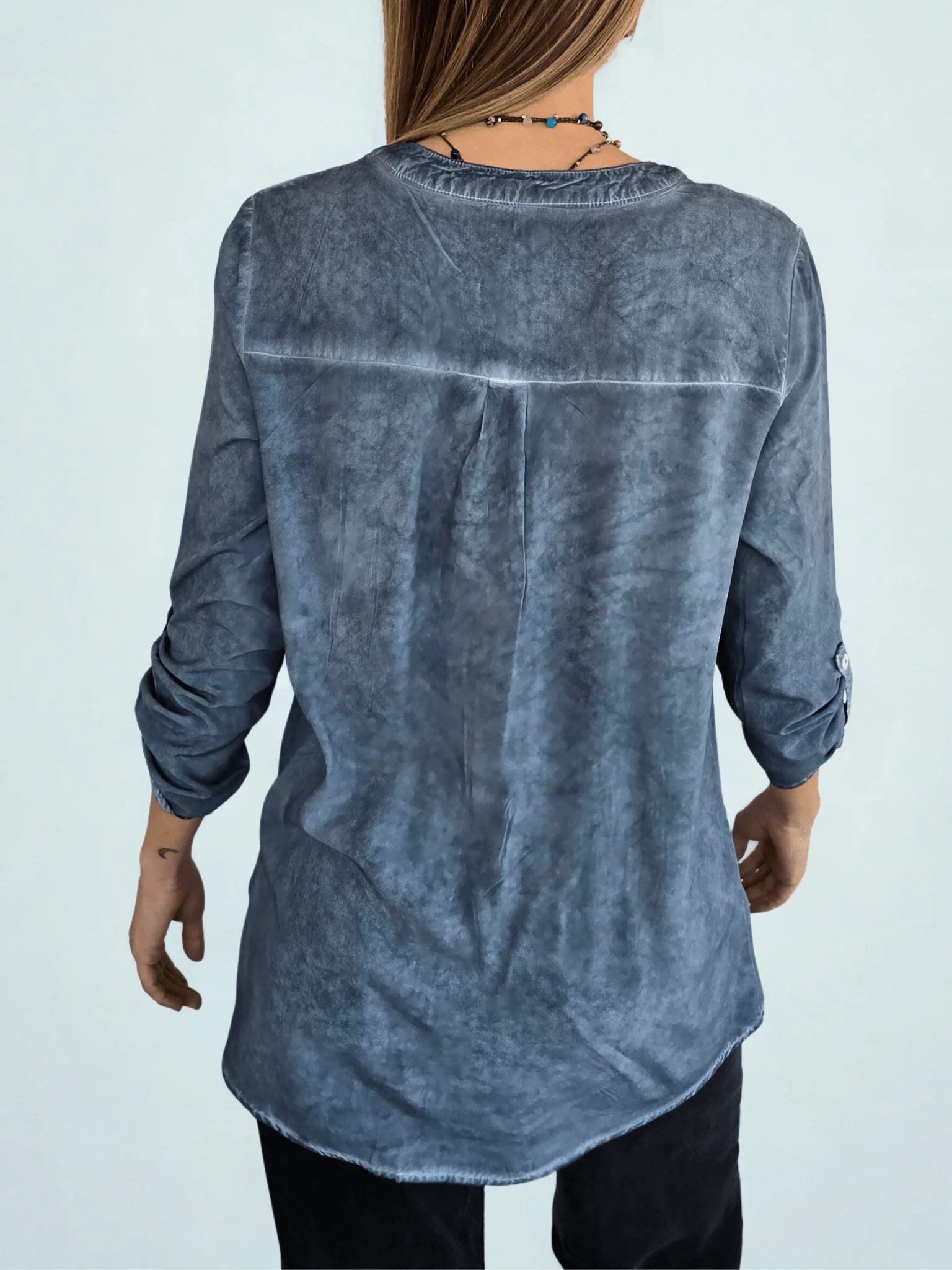 Women's Shiny Long-Sleeved Shirt