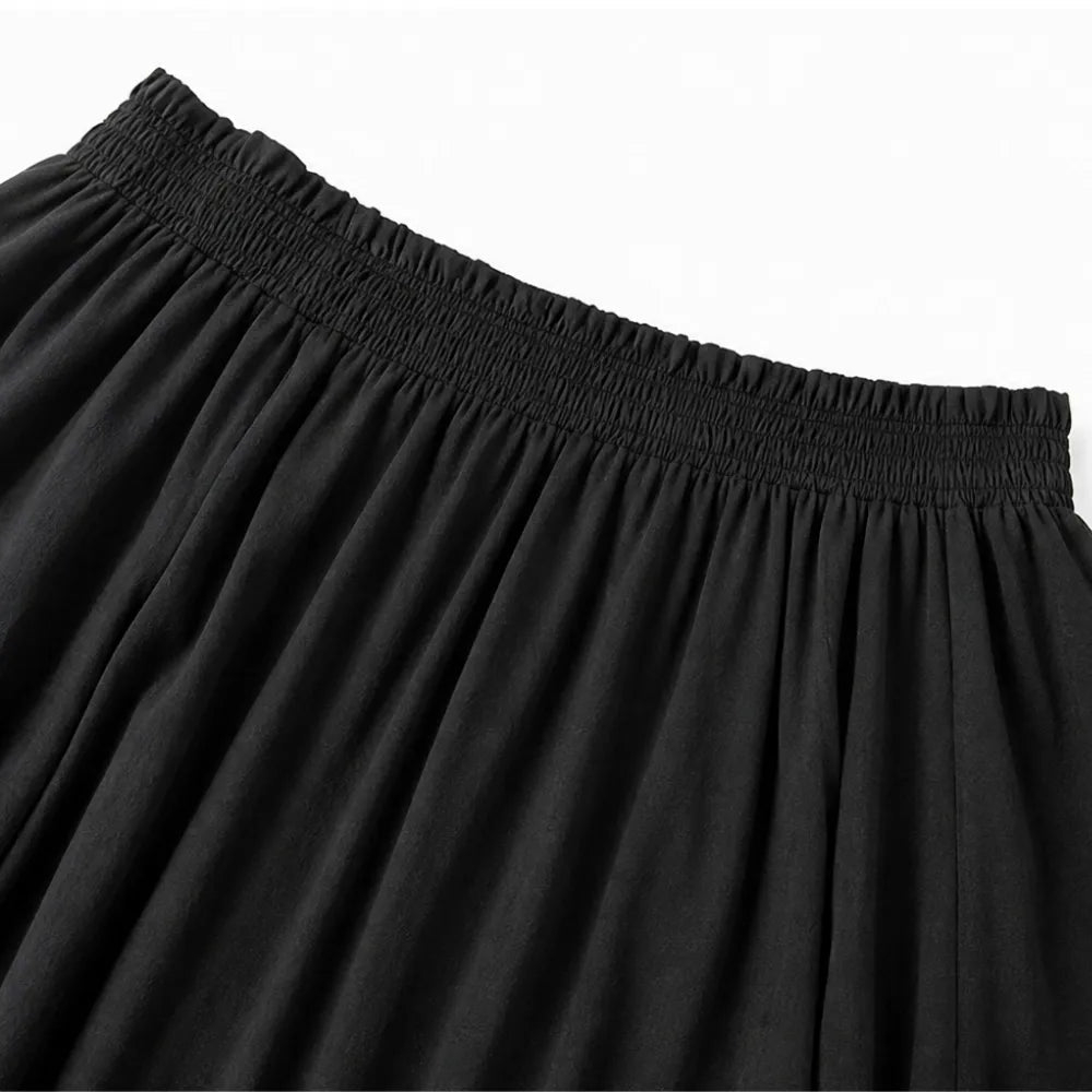 Off-Shoulder Boho Top and Lantern Pants Set for Women
