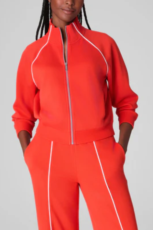 Stand Collar Coat Sports Suit