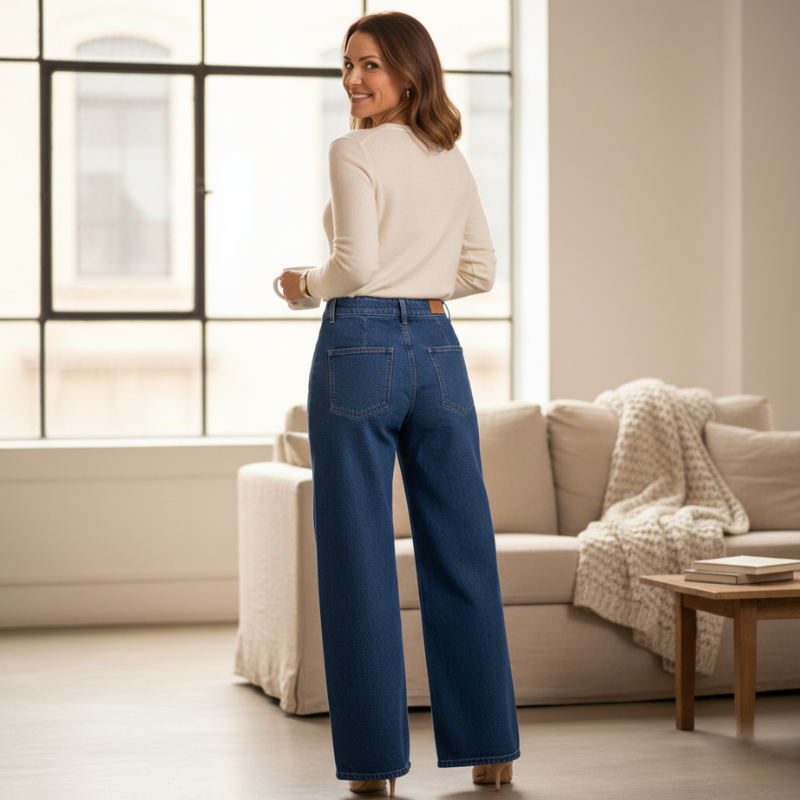 The Mila Wide-Leg Jean + 50% OFF