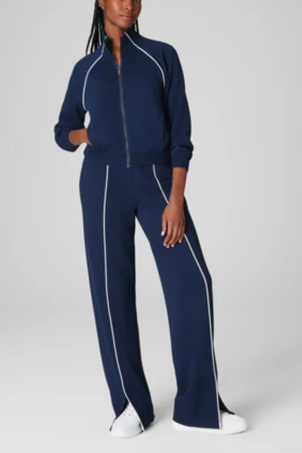 Stand Collar Coat Sports Suit