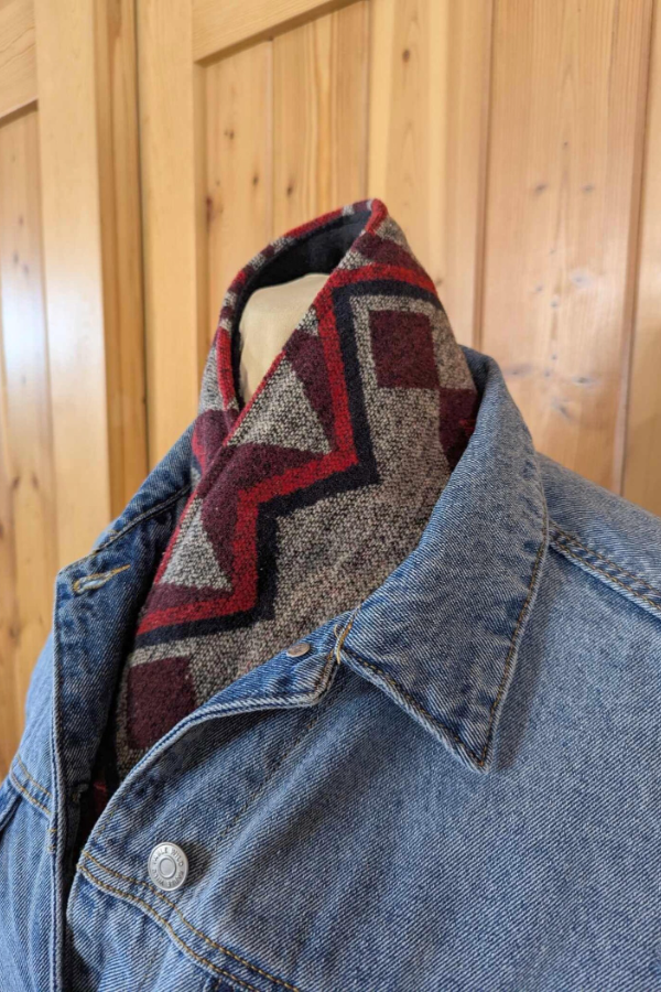 Women's Simple Western Denim Warm Scarf 