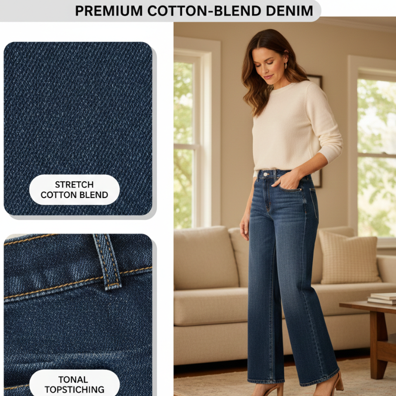 The Mila Wide-Leg Jean + 50% OFF