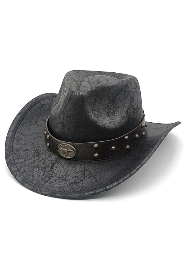 Suede Textured Western Cowboy Hat