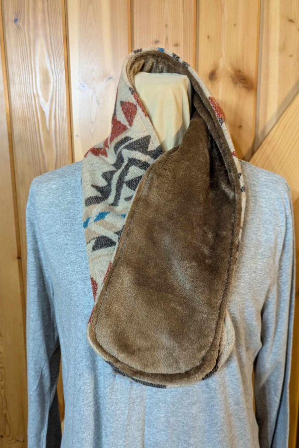 Women's Simple Western Denim Warm Scarf 