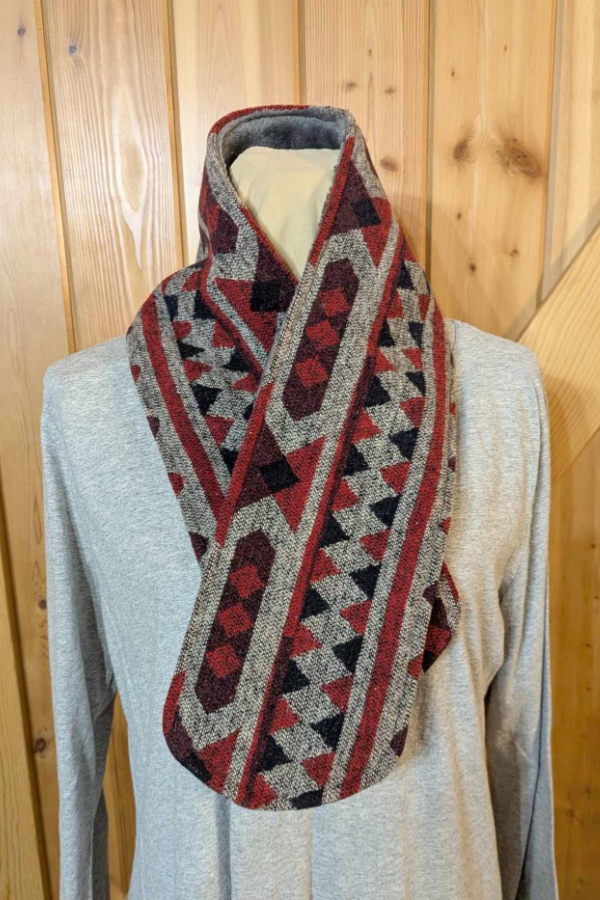 Women's Simple Western Denim Warm Scarf 