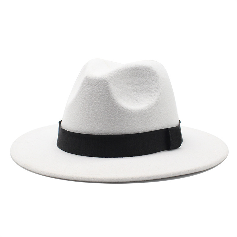 Flat-edge Jazz Woolen Hat