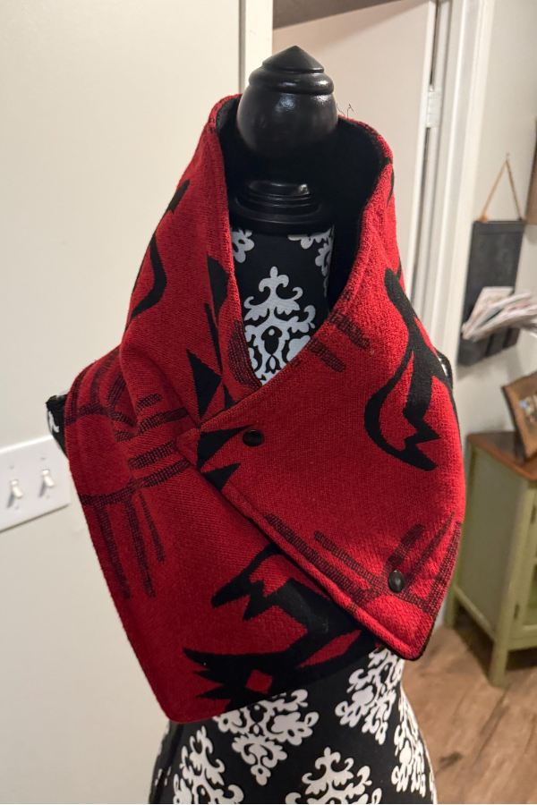 Women's Western Denim Warm Neck Hood Warm Neck Cover