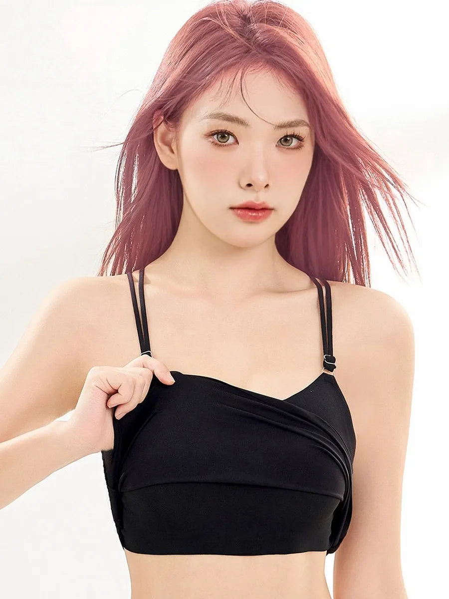 'Trapped Girl' Grunge Soft Goth Spider Web Cami Top