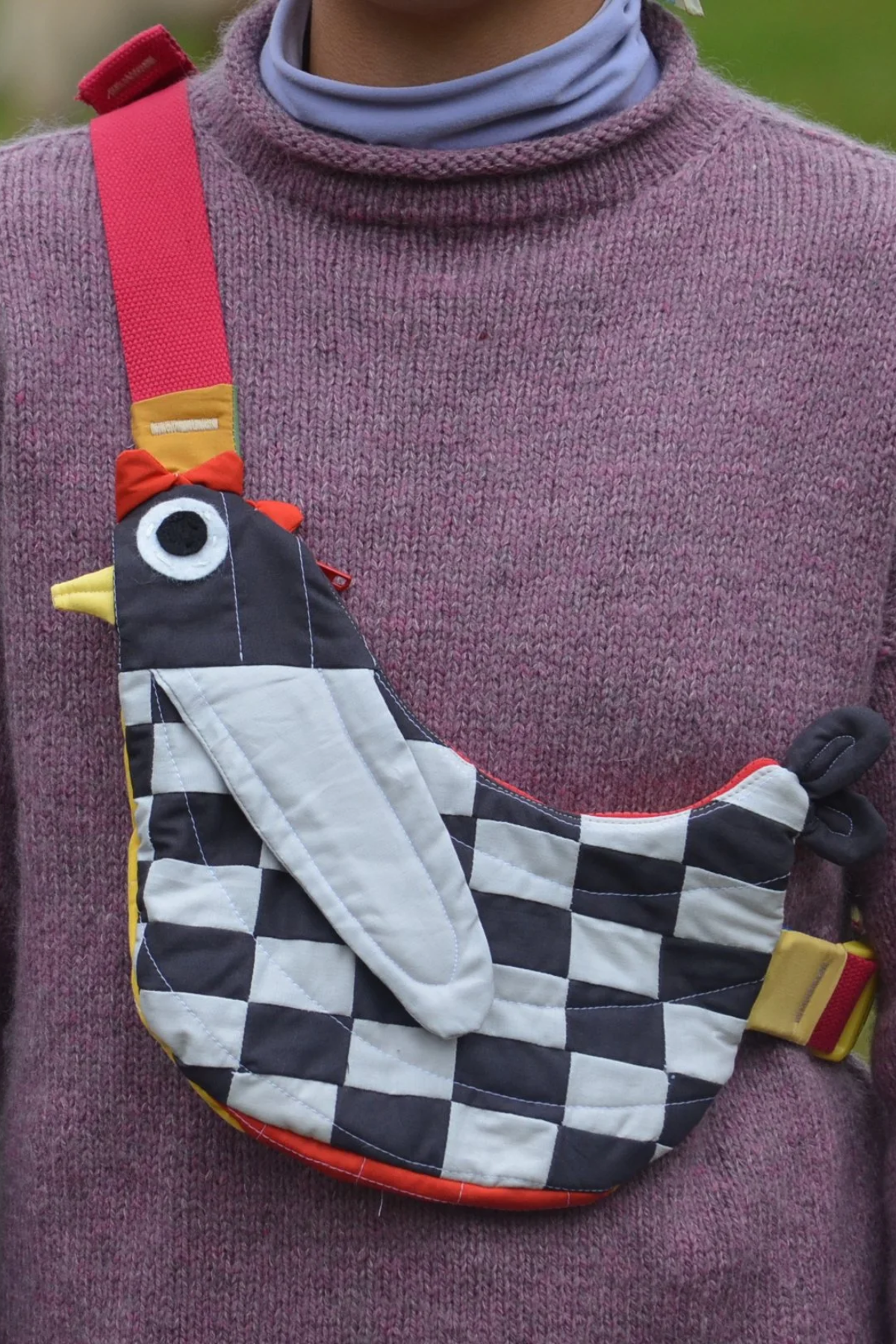 Fly Away Crossbody Bird Bag  - Chicken