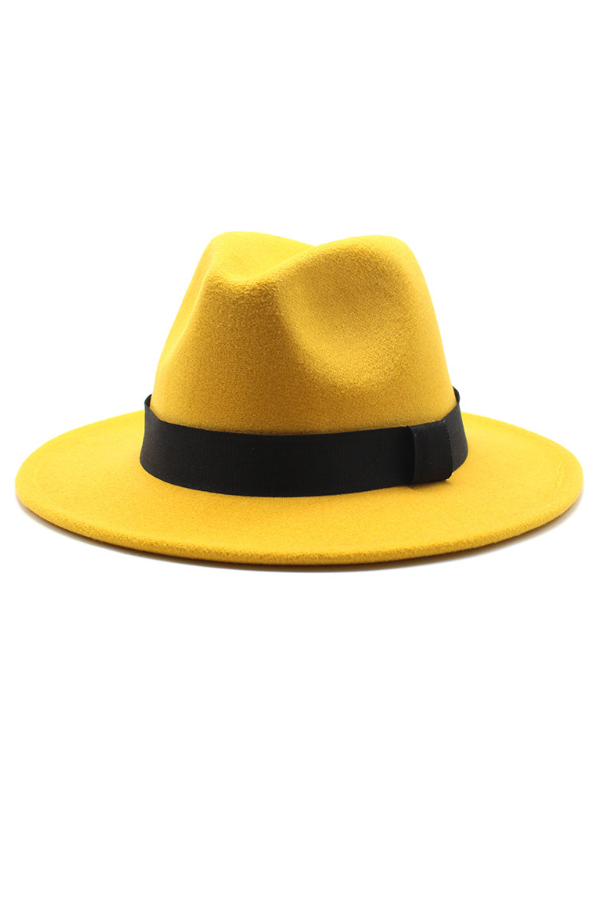 Flat-edge Jazz Woolen Hat