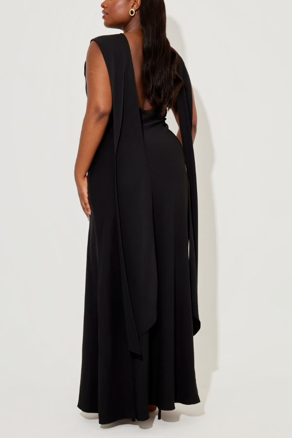 Rear Cutout Strap Dress