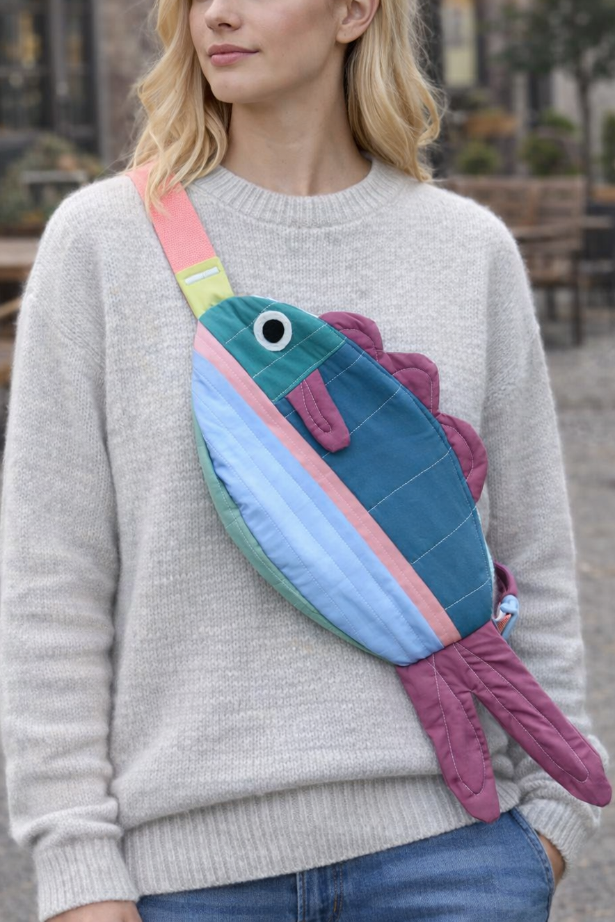 Swim Along Crossbody Fish Bag