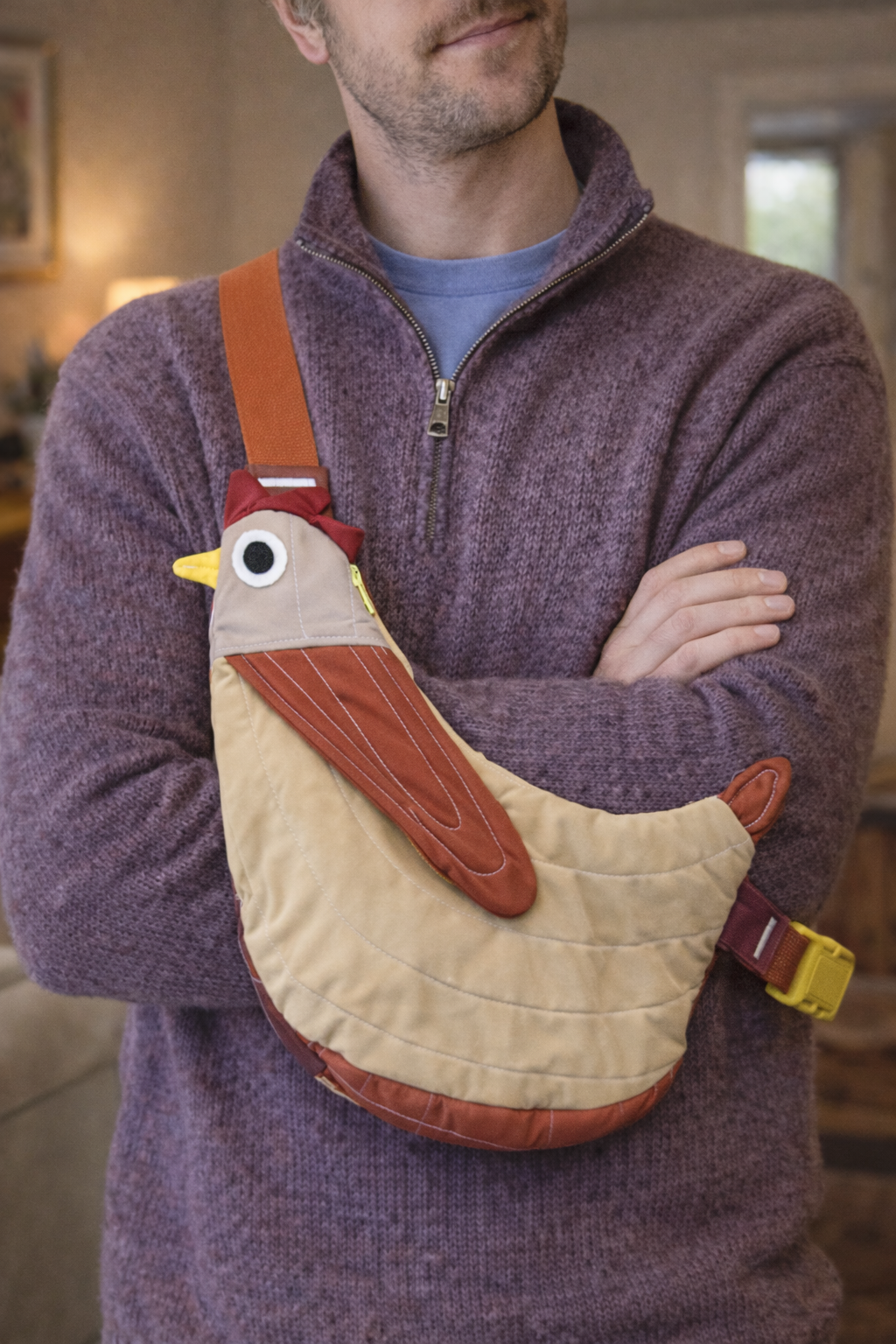Fly Away Crossbody Bird Bag - Chicken