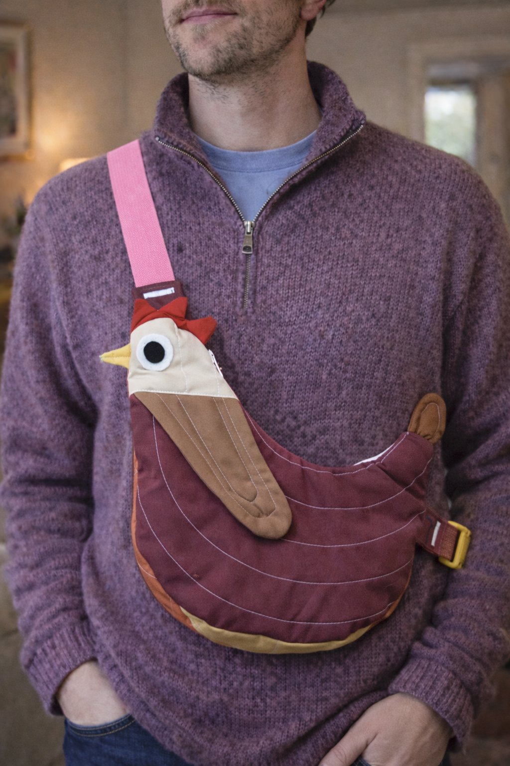 Fly Away Crossbody Bird Bag - Chicken