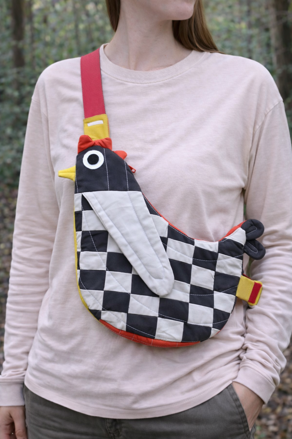 Fly Away Crossbody Bird Bag  - Chicken
