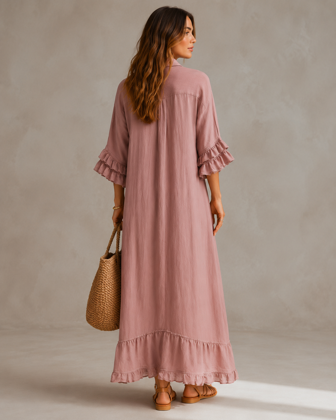 Women's Ruffled Casual Dress