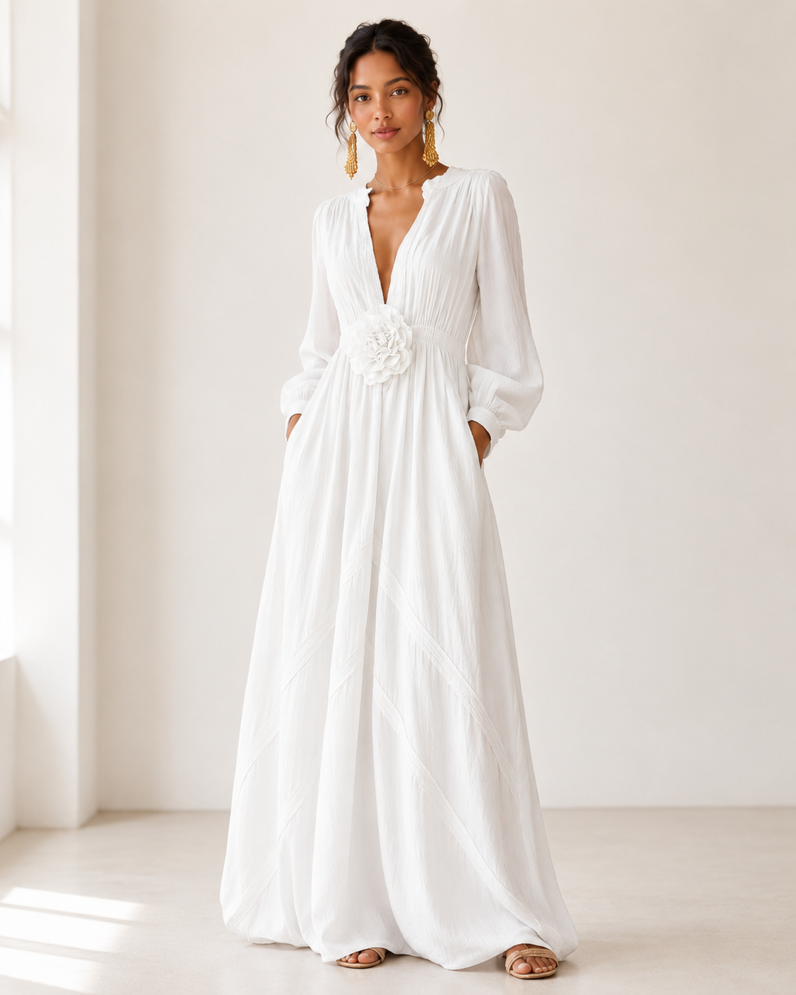 🎁49% OFF-Elegant Linen Maxi Dress-BUY 2 FREE SHIPPING