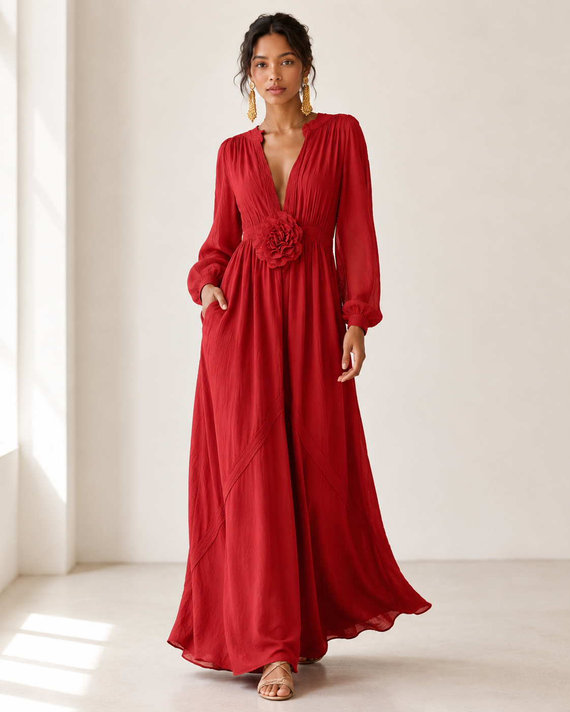 🎁49% OFF-Elegant Linen Maxi Dress-BUY 2 FREE SHIPPING