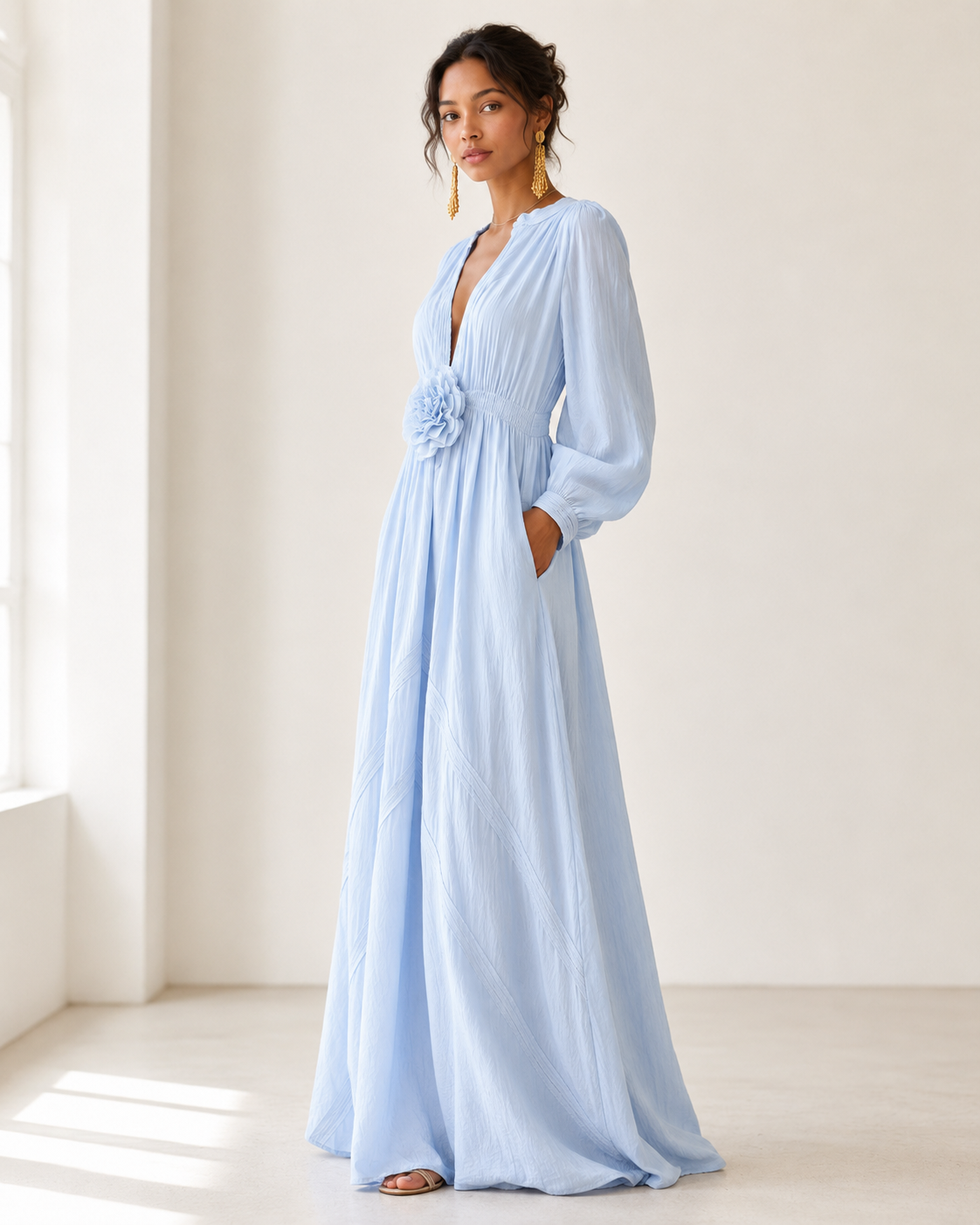 🎁49% OFF-Elegant Linen Maxi Dress-BUY 2 FREE SHIPPING