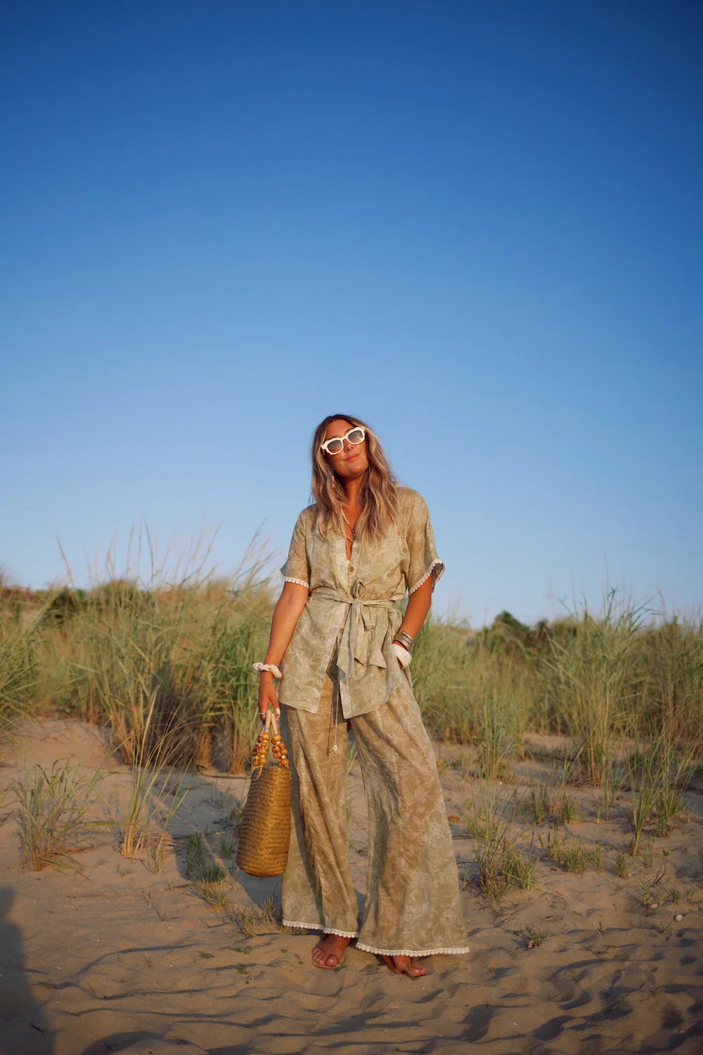 Cotton Cropped Essential Wide Leg Pant