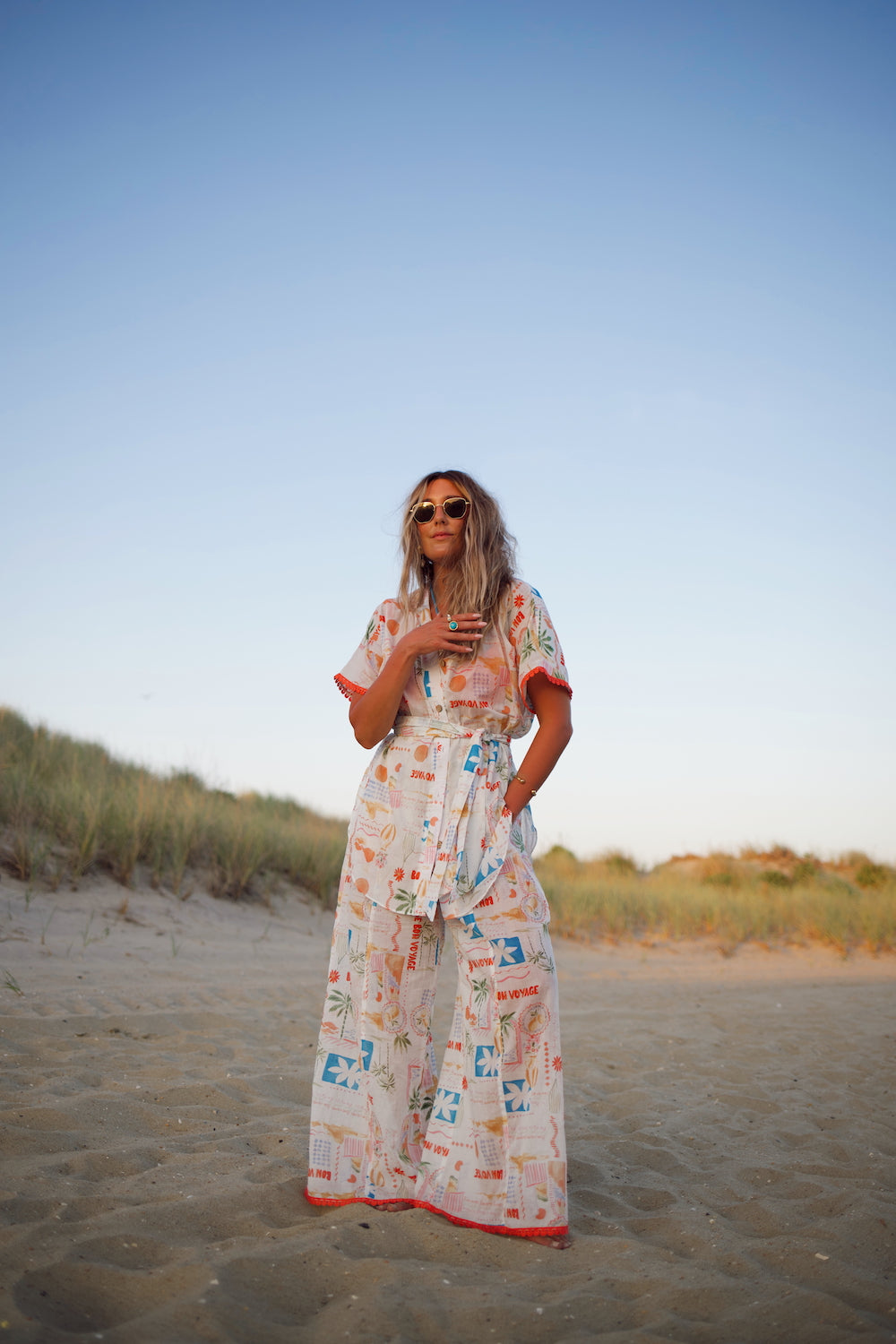 Cotton Voile Cropped Essential Wide Leg Pant