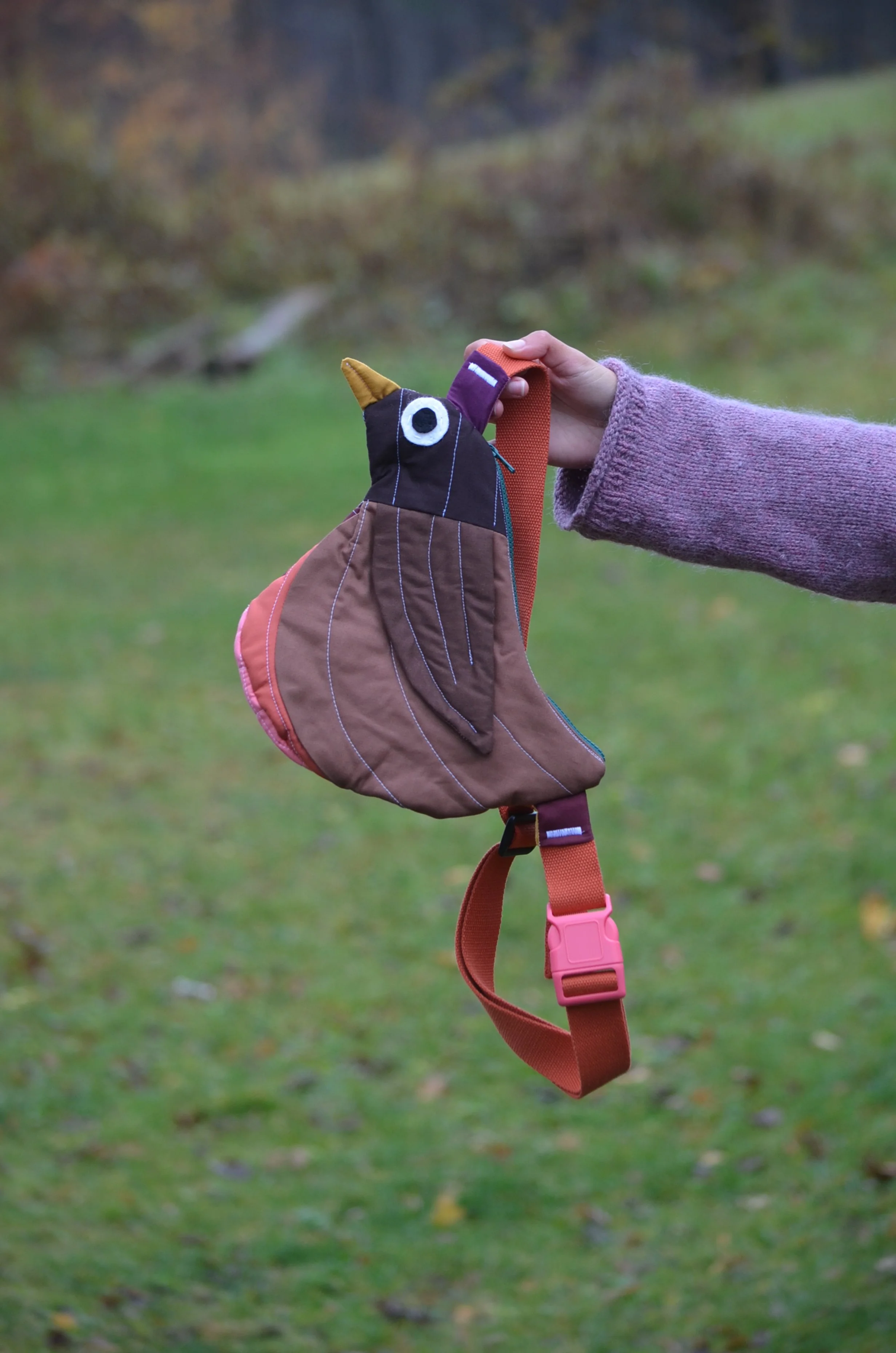 Fly Away Crossbody Bird Bag - Robin