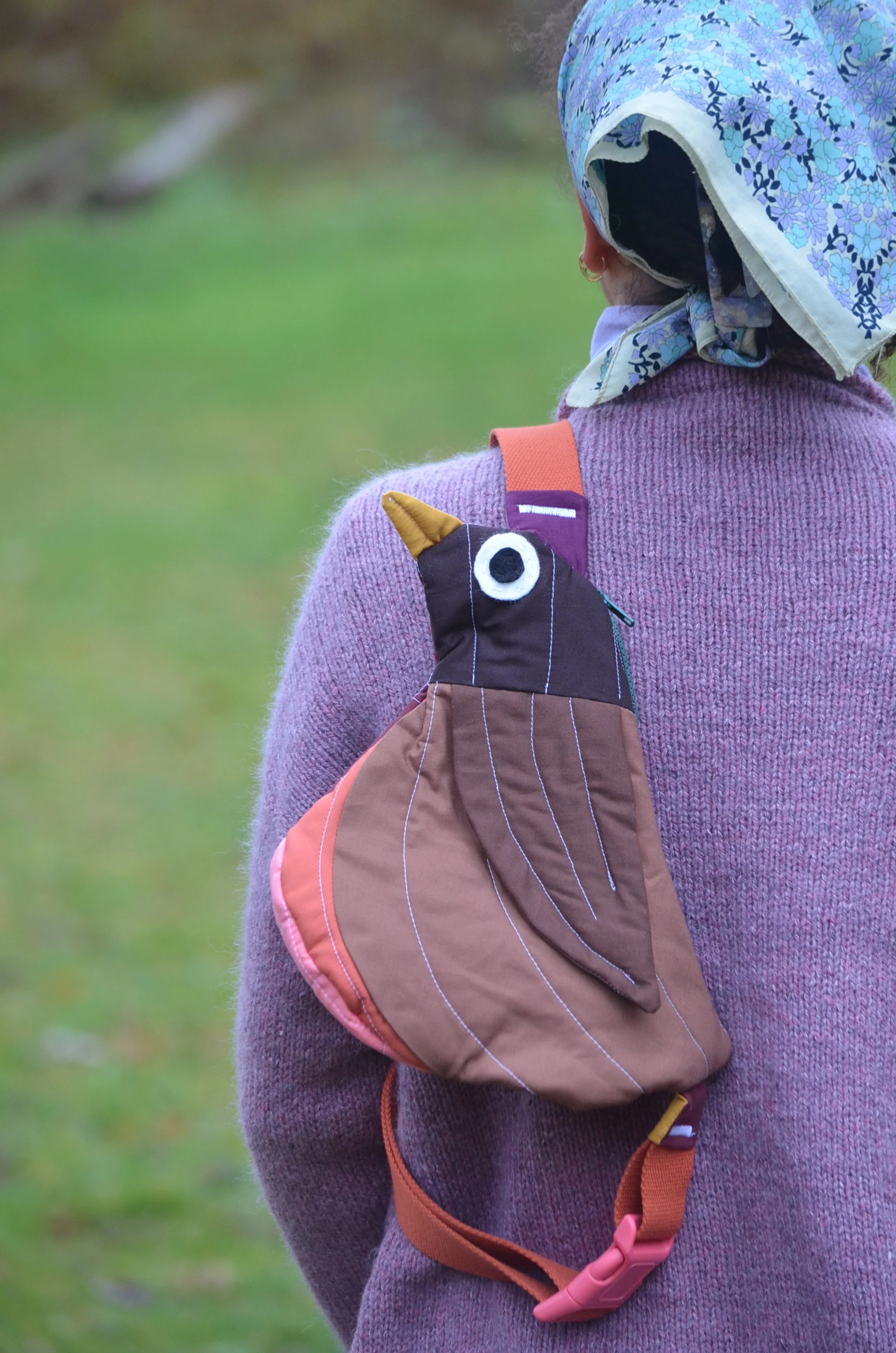 Fly Away Crossbody Bird Bag - Robin