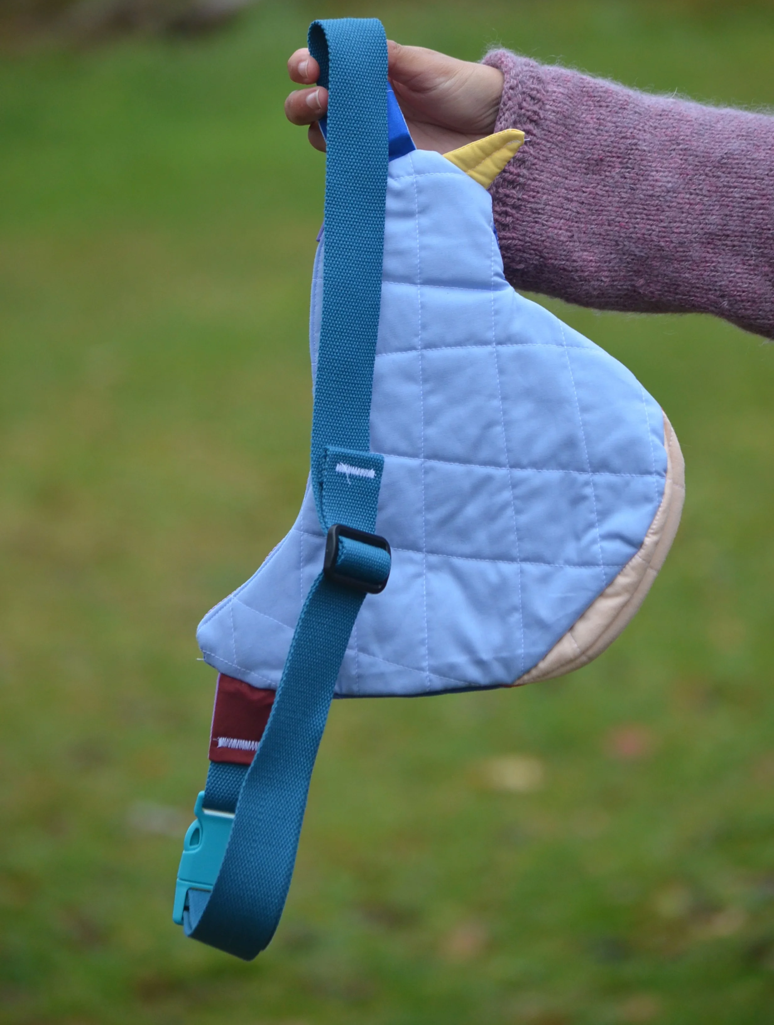 Fly Away Crossbody Bird Bag - Bluebird