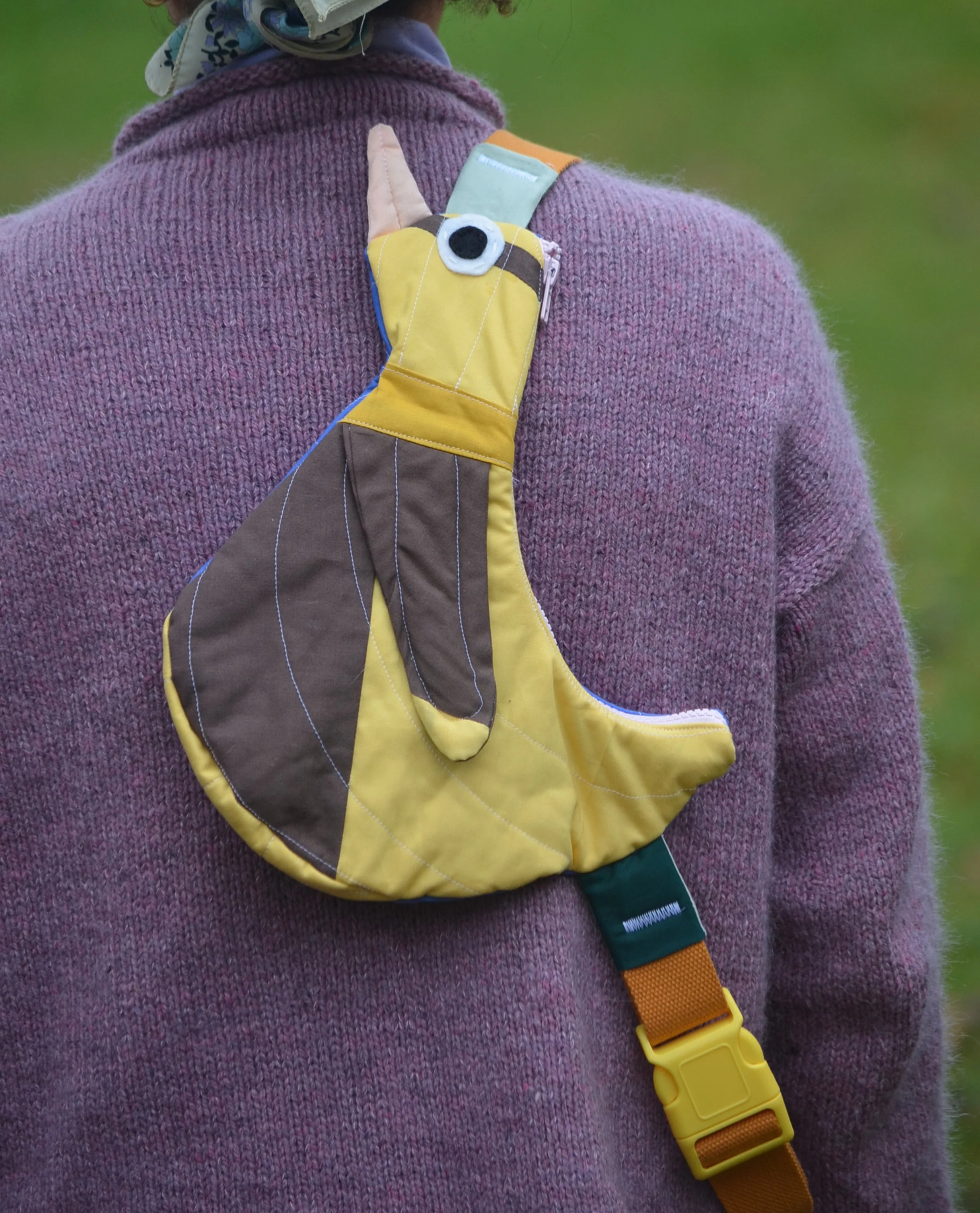 Fly Away Crossbody Bird Bag  - Duckling