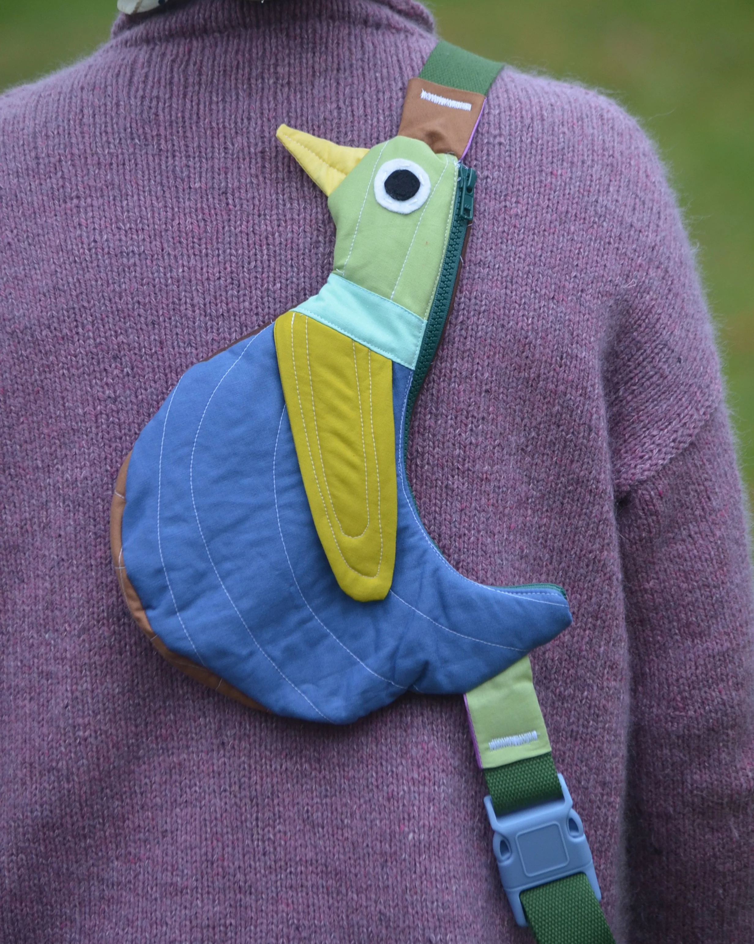 Fly Away Crossbody Bird Bag  - Duck