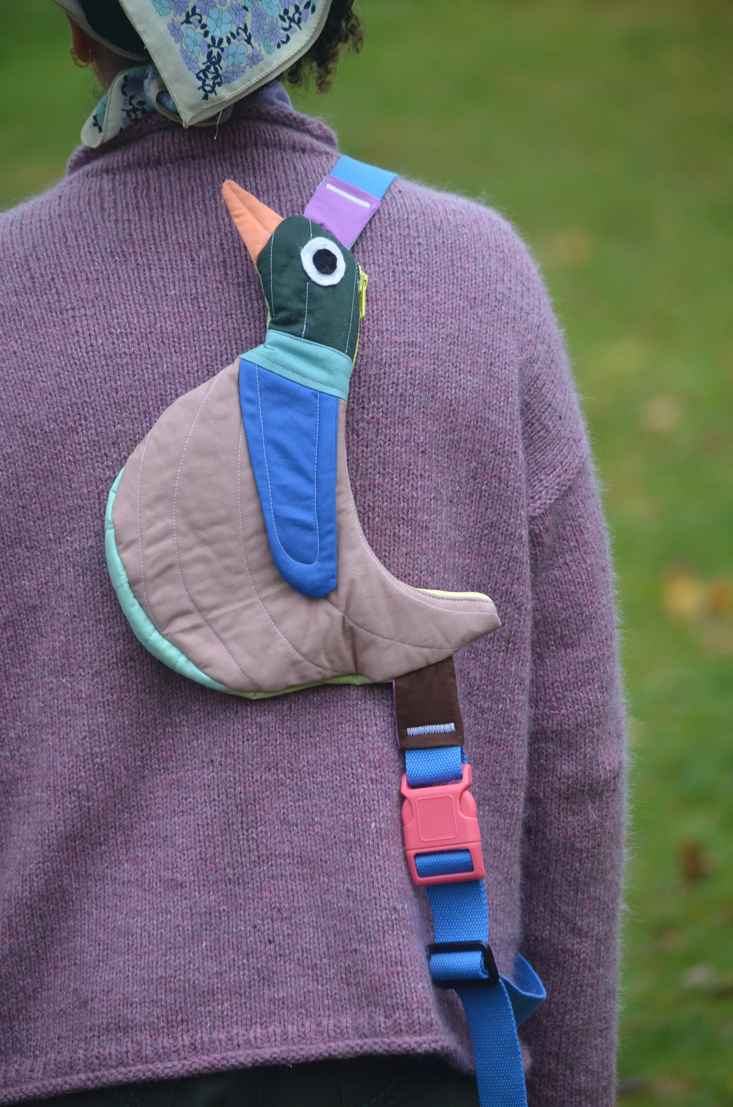 Fly Away Crossbody Bird Bag  - Duck