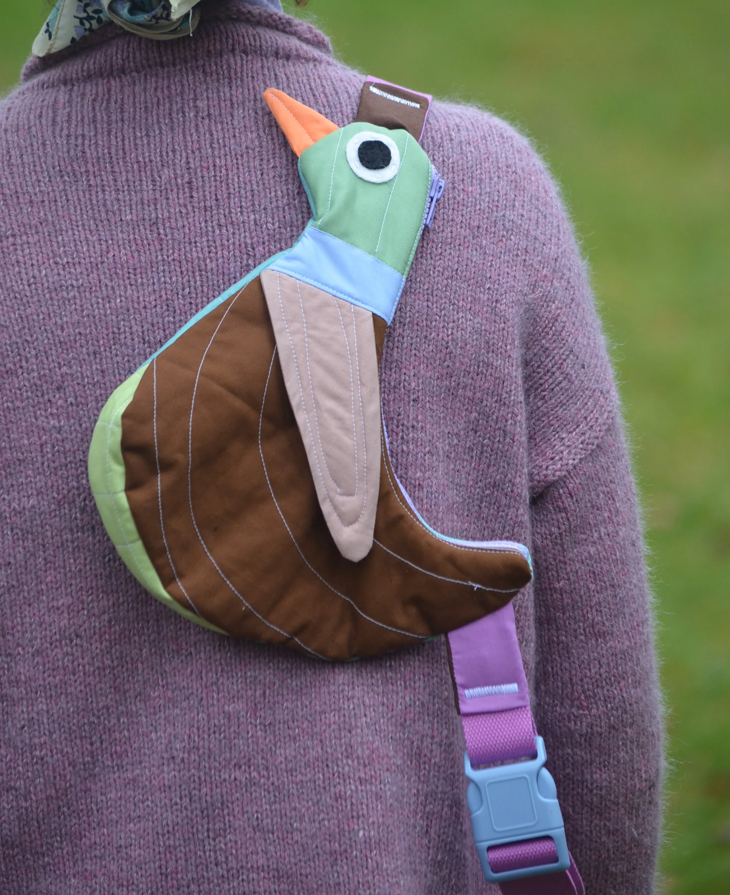 Fly Away Crossbody Bird Bag  - Duck